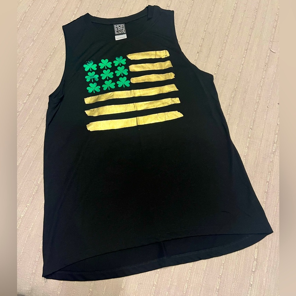 Irish American Flag tank top